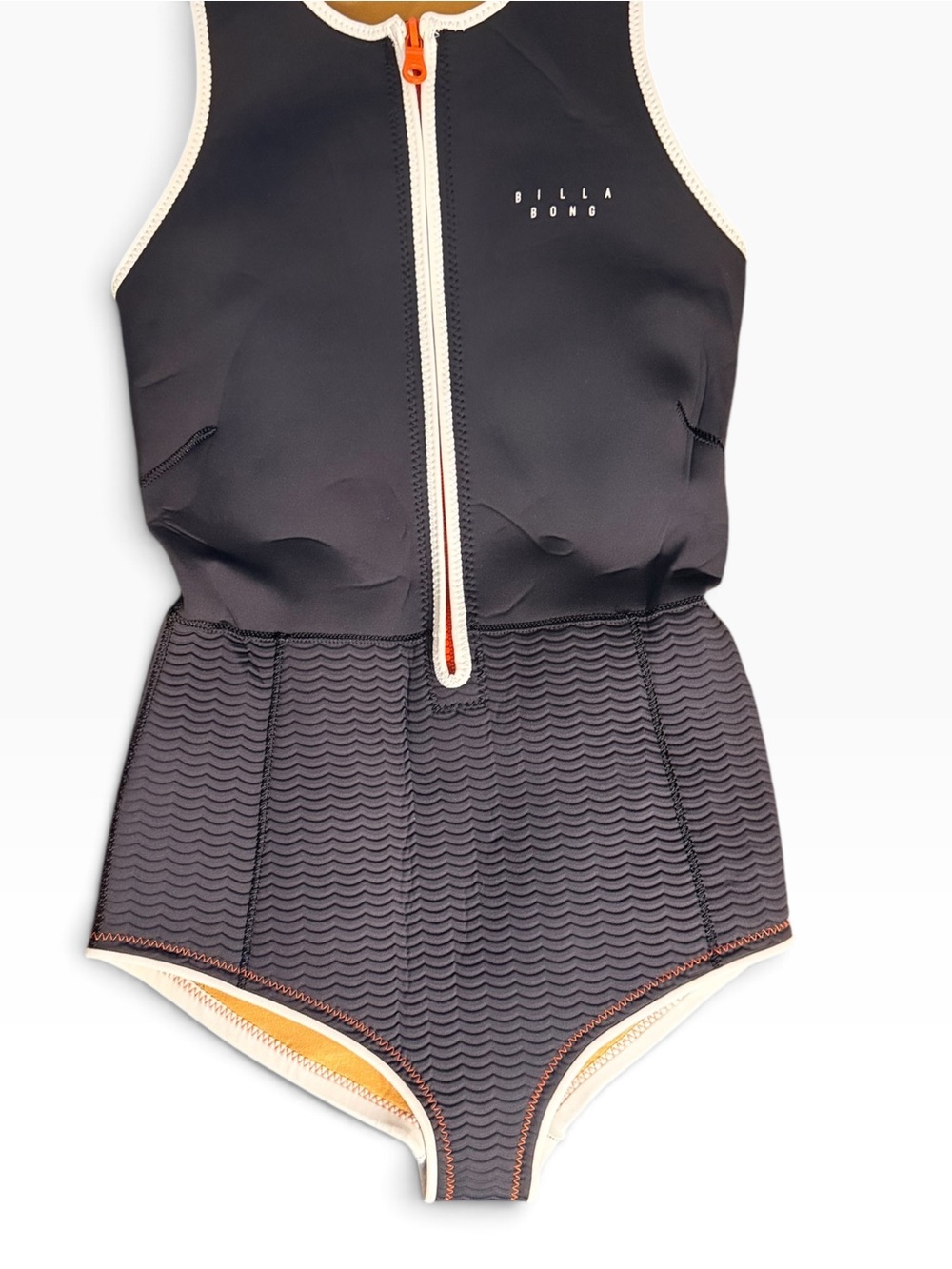 Billabong Surf Capsule Neoprene One Piece Swimsuit Black Size 6
